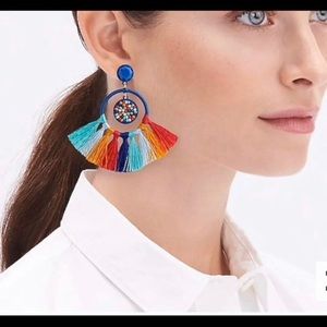 J.Crew Beaded tassel Earring 🌈